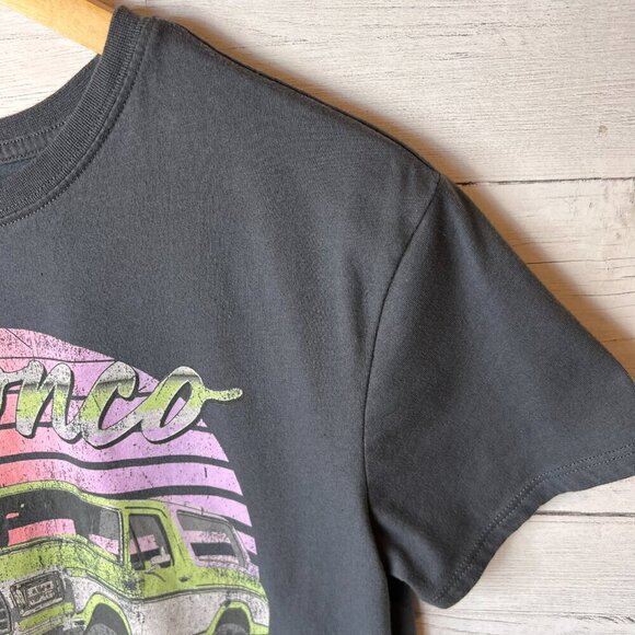 Ford T Shirt Girls Size Large (10-12) Gray Bronco Graphic Short Sleeve Cotton - Picture 8 of 14